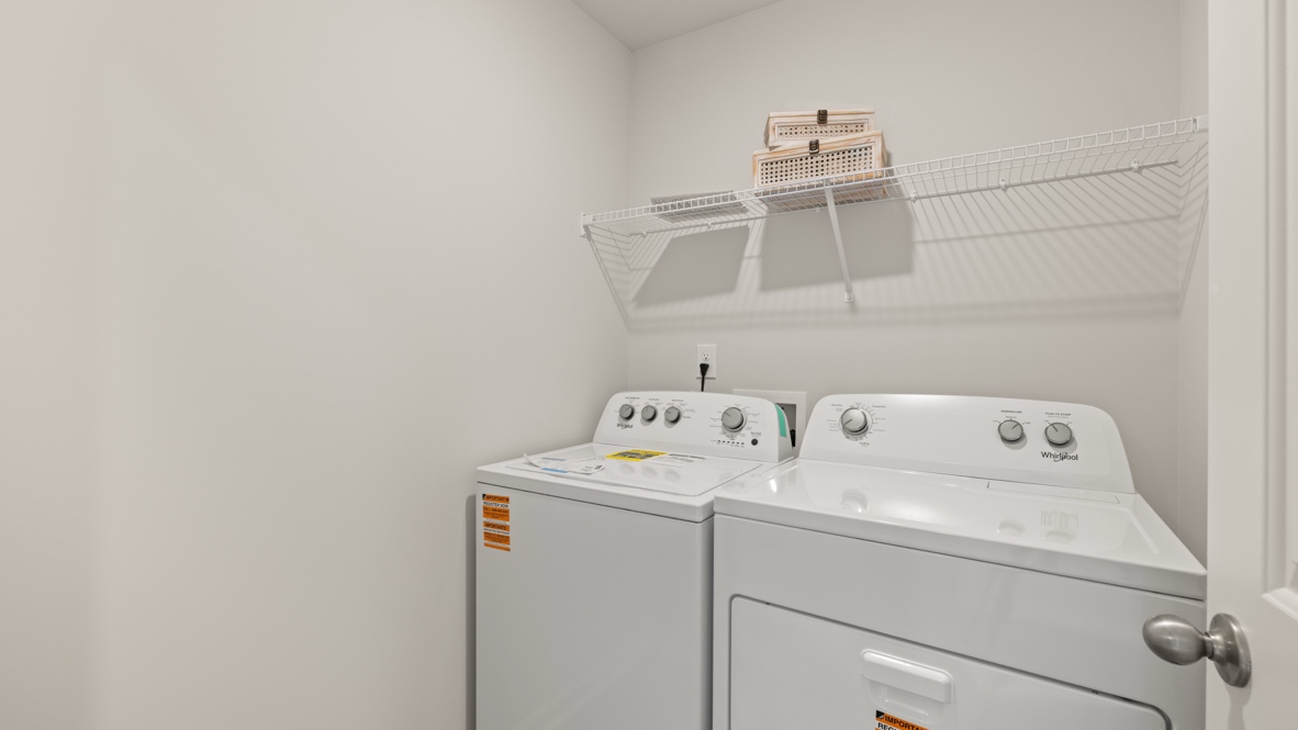 Interior laundry room
