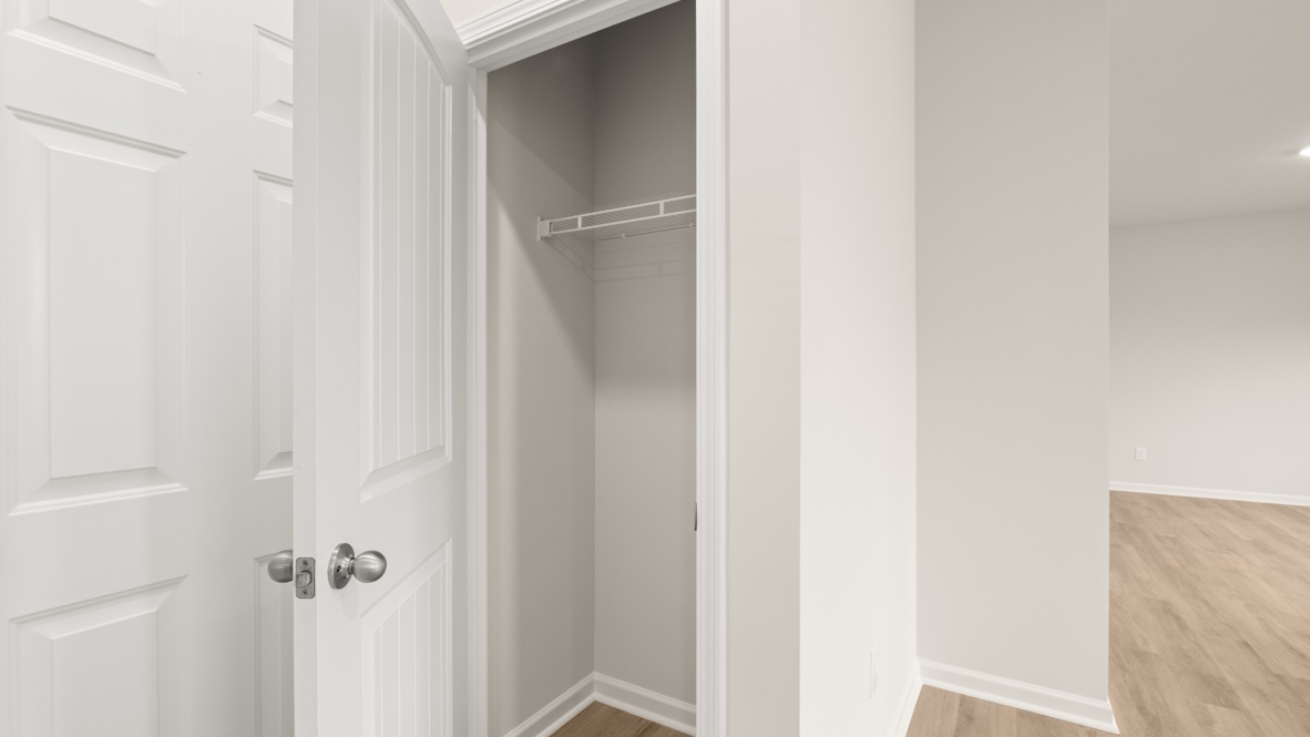 Interior hall closet