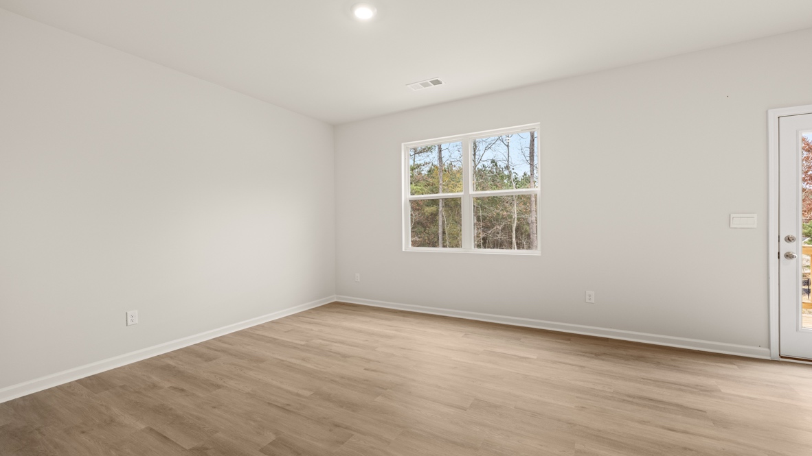 Interior living area with large windows