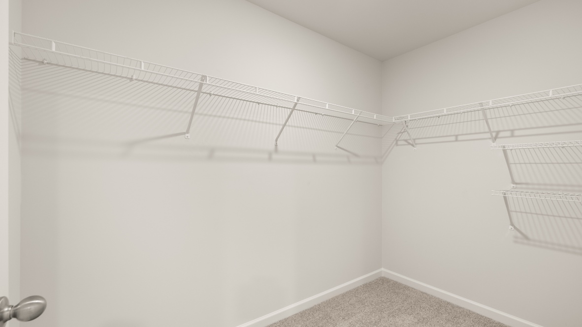 Interior primary walk-in closet