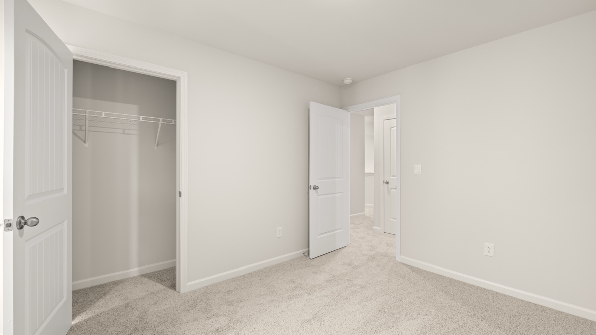 Interior bedroom with closet
