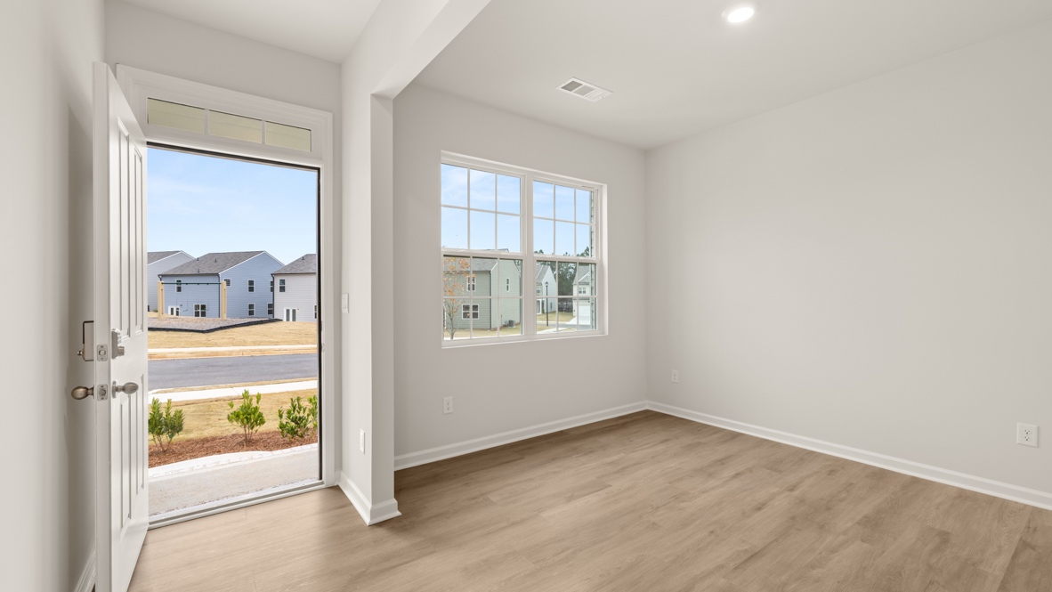 Interior entry-way next to flex room