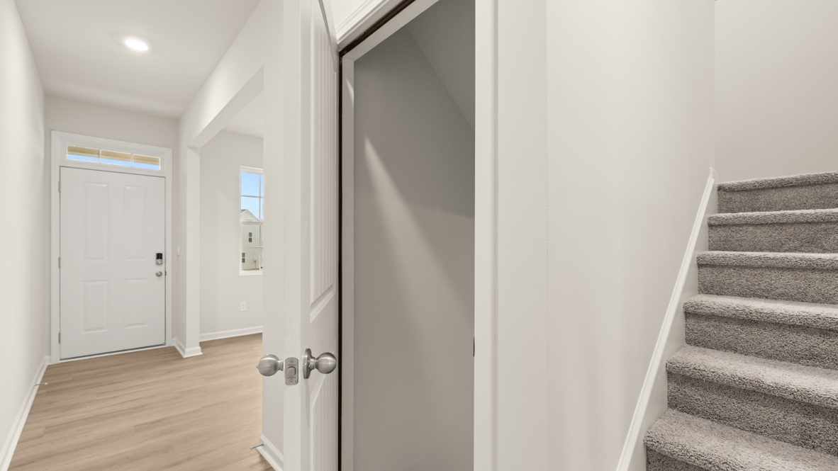 Interior entry-way leading to living area