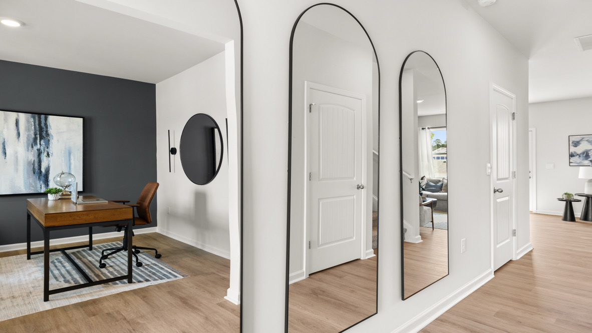 Interior entry-way next to flex room