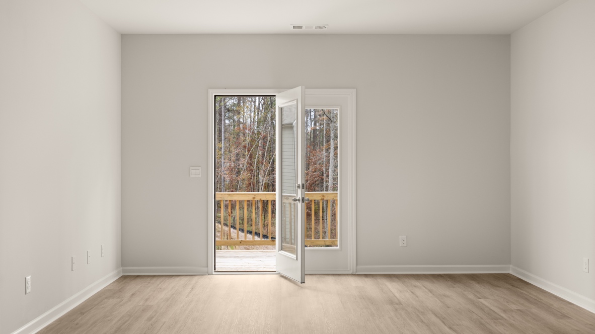 Interior living area with back patio doors