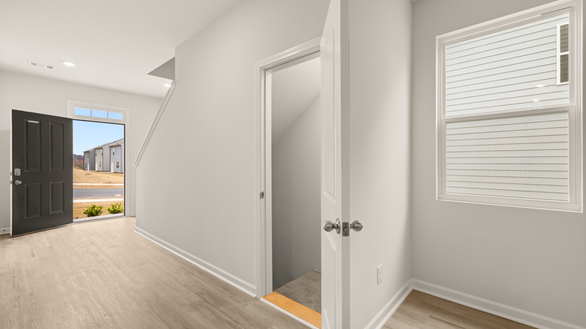 Interior entry-way leading to living area