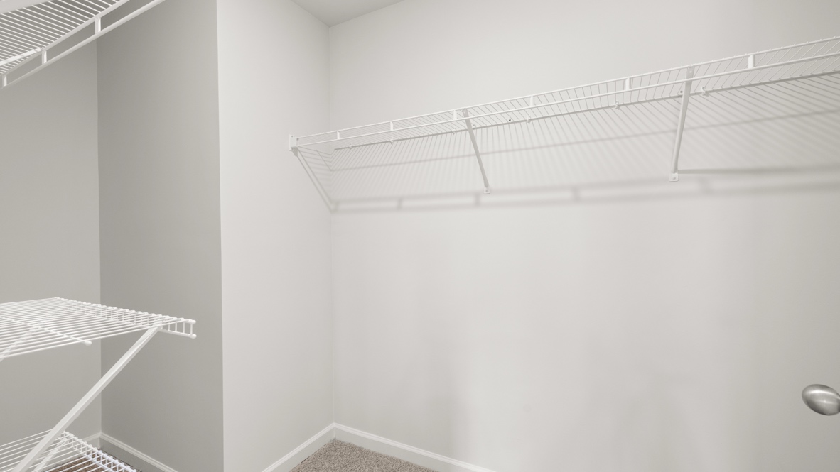 spacious walk in closet