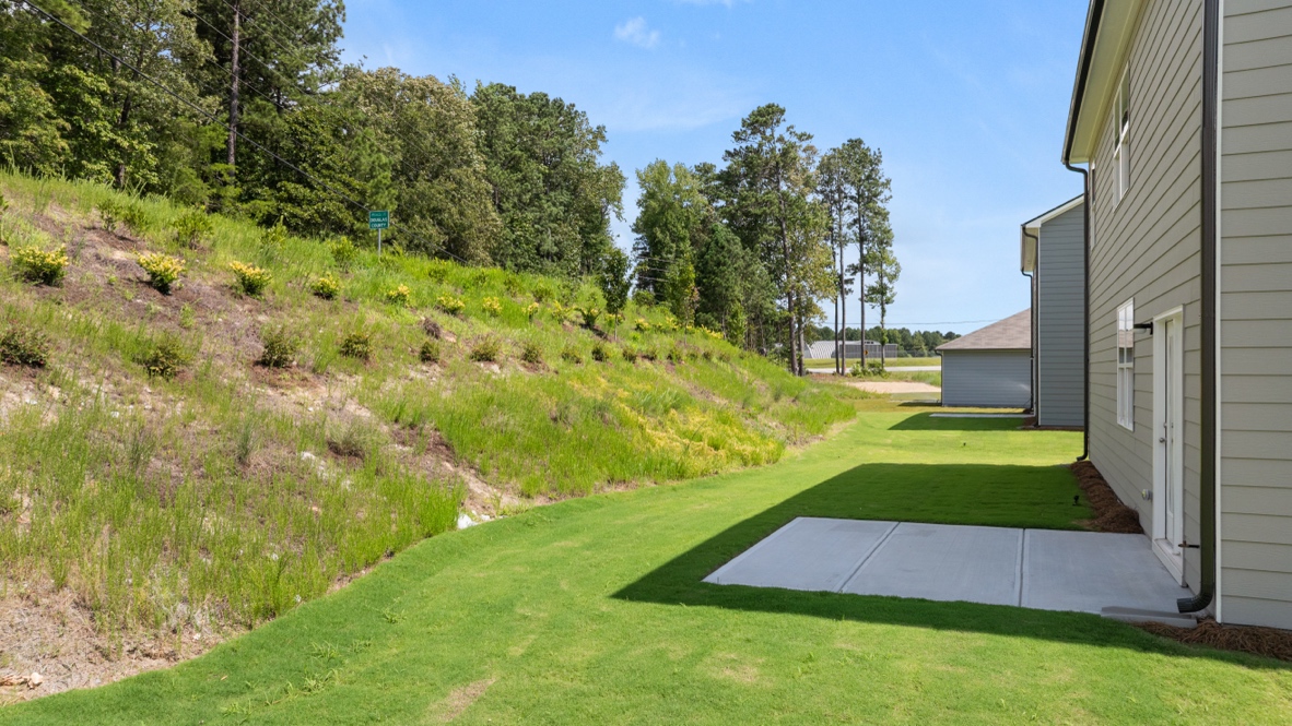 Exterior of the Hayden floorplan at Northwoods at Mirror Lake in Villa Rica, GA