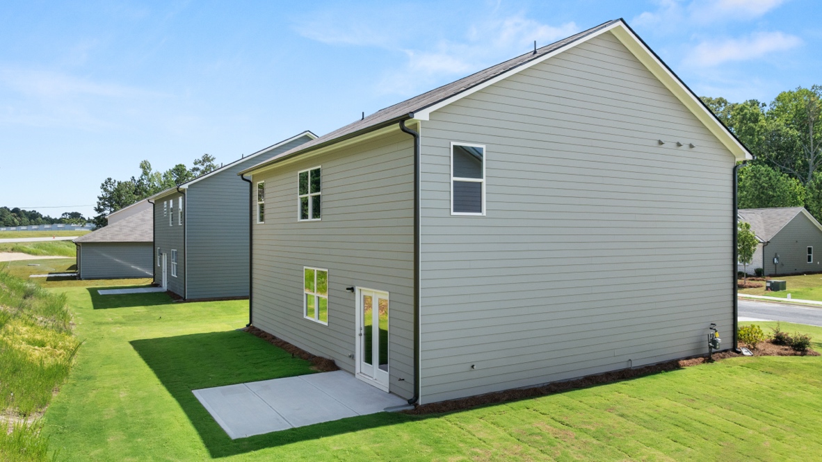 Exterior of the Hayden floorplan at Northwoods at Mirror Lake in Villa Rica, GA