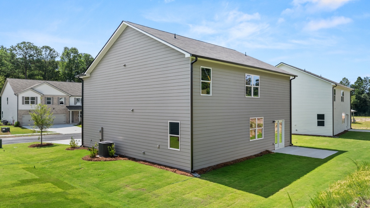 Exterior of the Hayden floorplan at Northwoods at Mirror Lake in Villa Rica, GA
