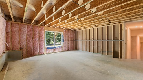 unfinished basement