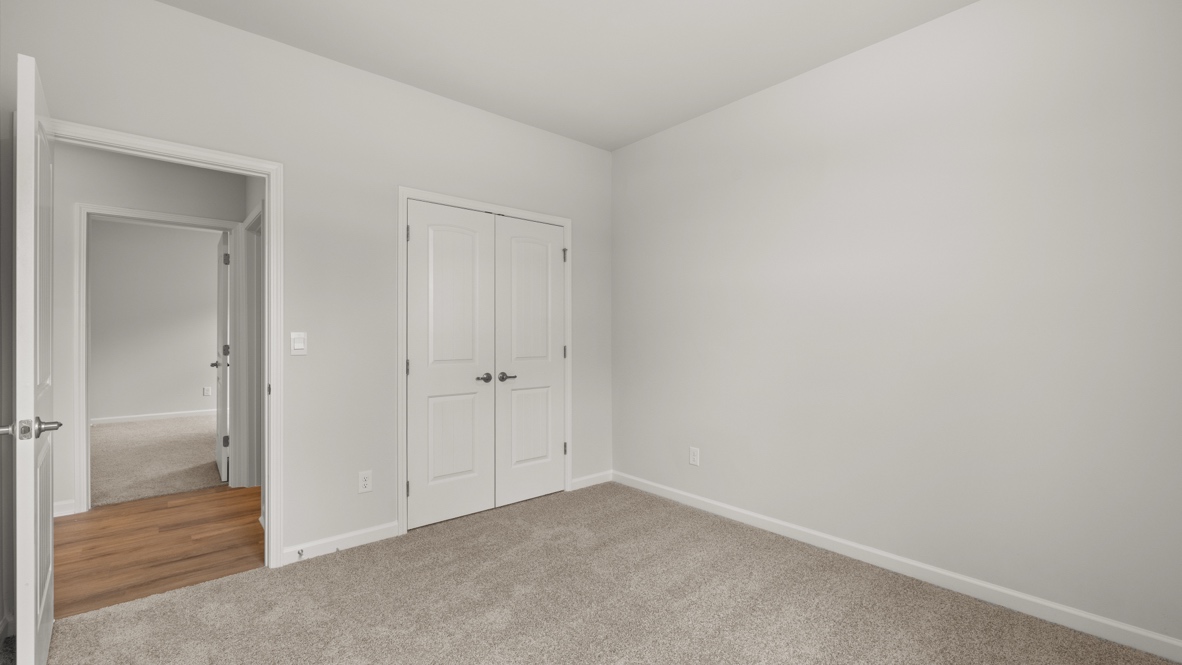 Interior bedroom with closet