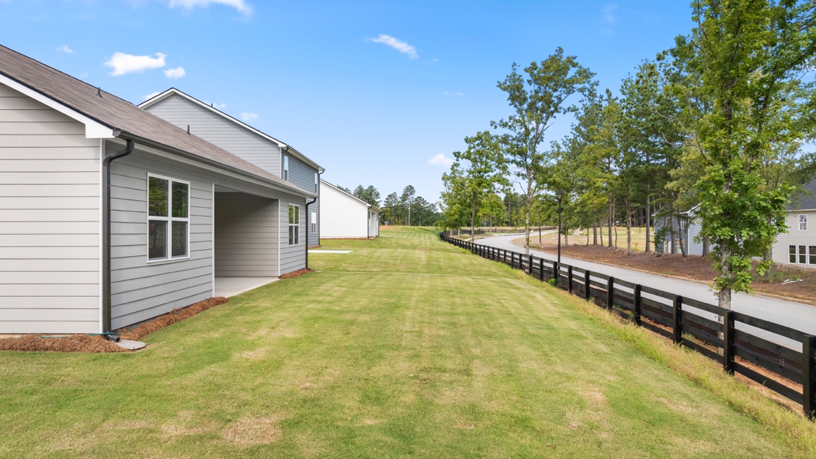 Exterior rear view of home
