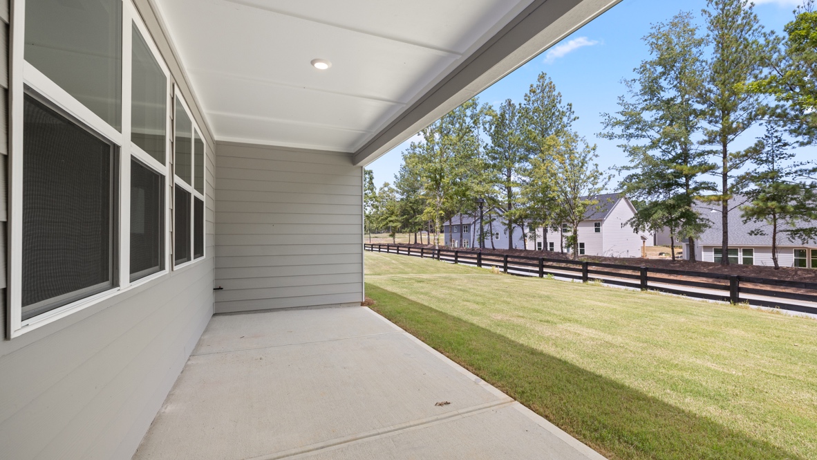 Exterior back patio