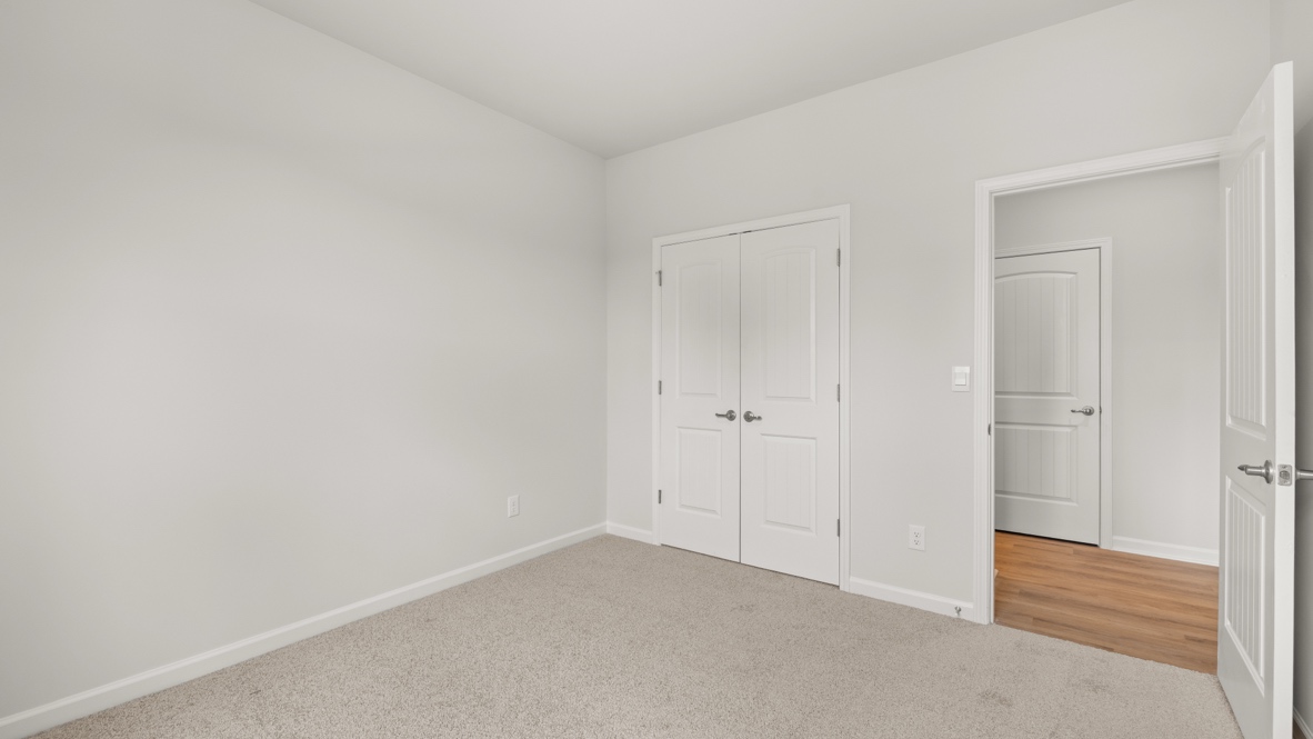 Interior bedroom with closet