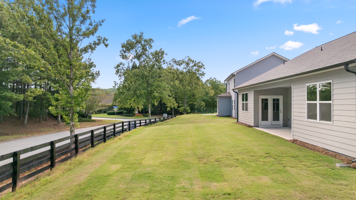 Exterior rear view of home