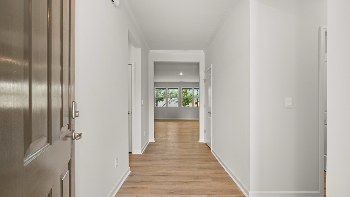 Interior entry-way leading to living area