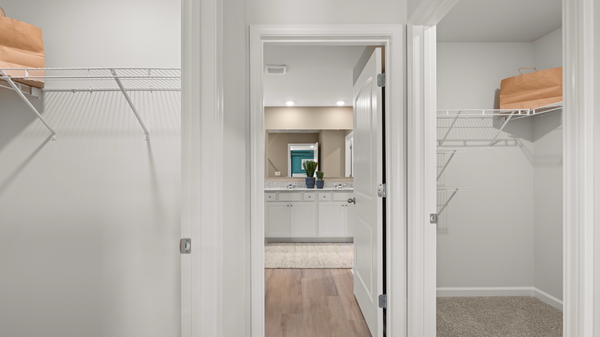 Interior walk-in closet