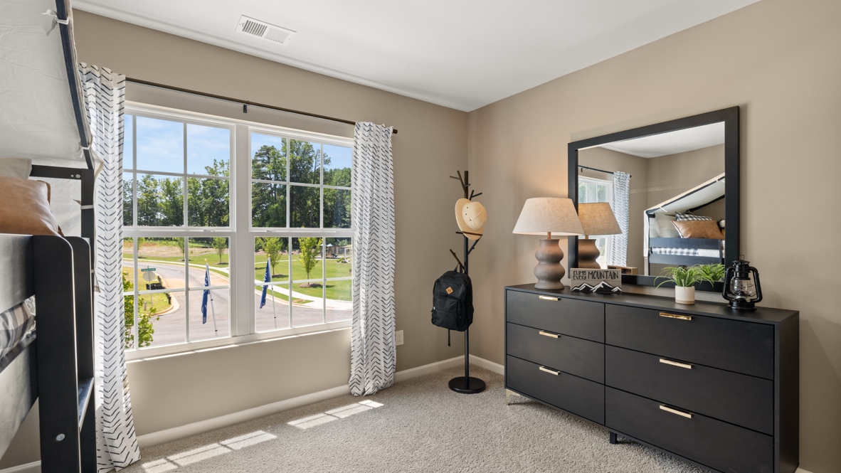 Interior office with large window