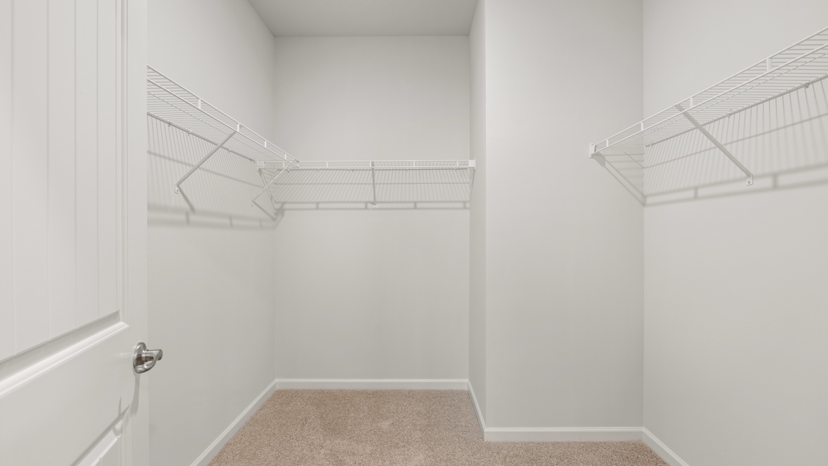 Interior primary walk-in closet