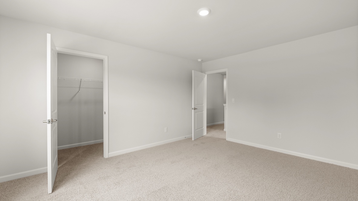 Interior bedroom with closet