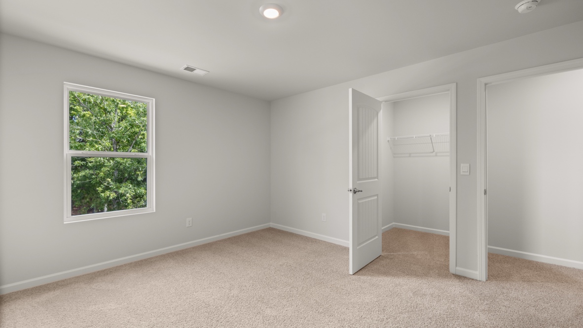 Interior bedroom with closet  and window