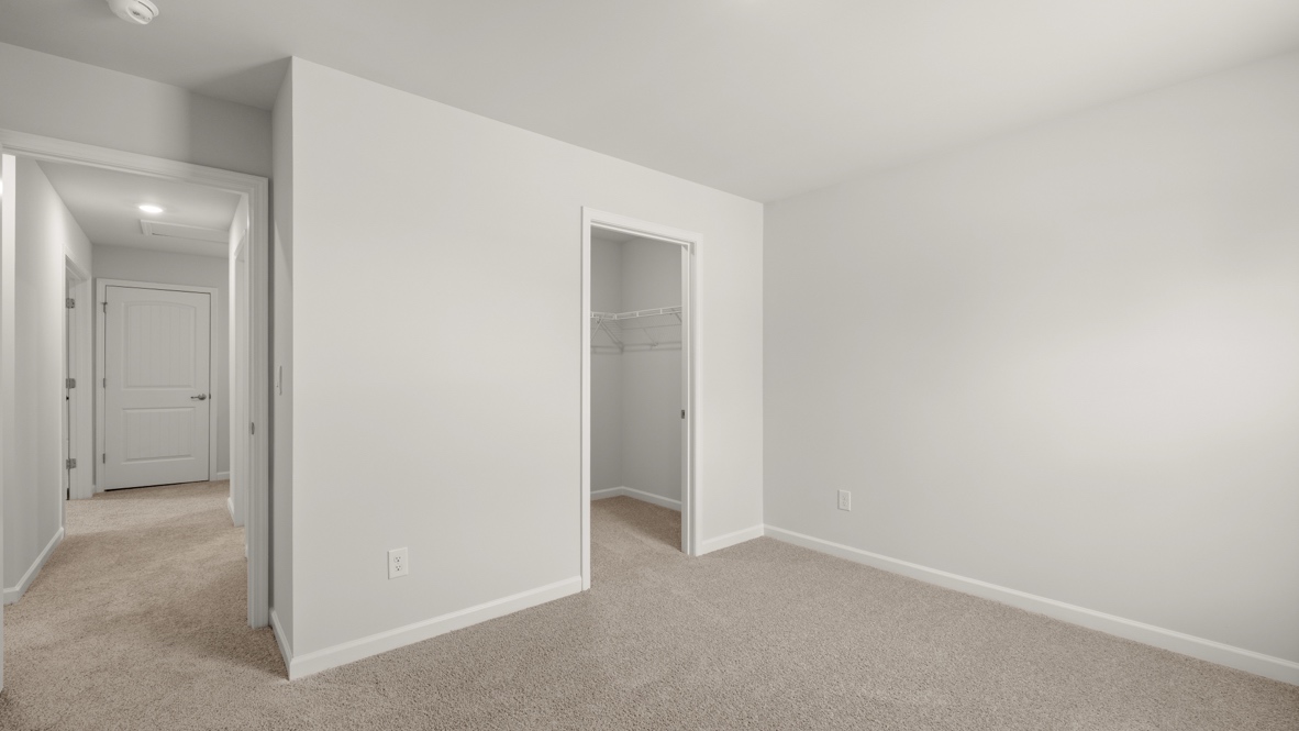Interior bedroom with closet