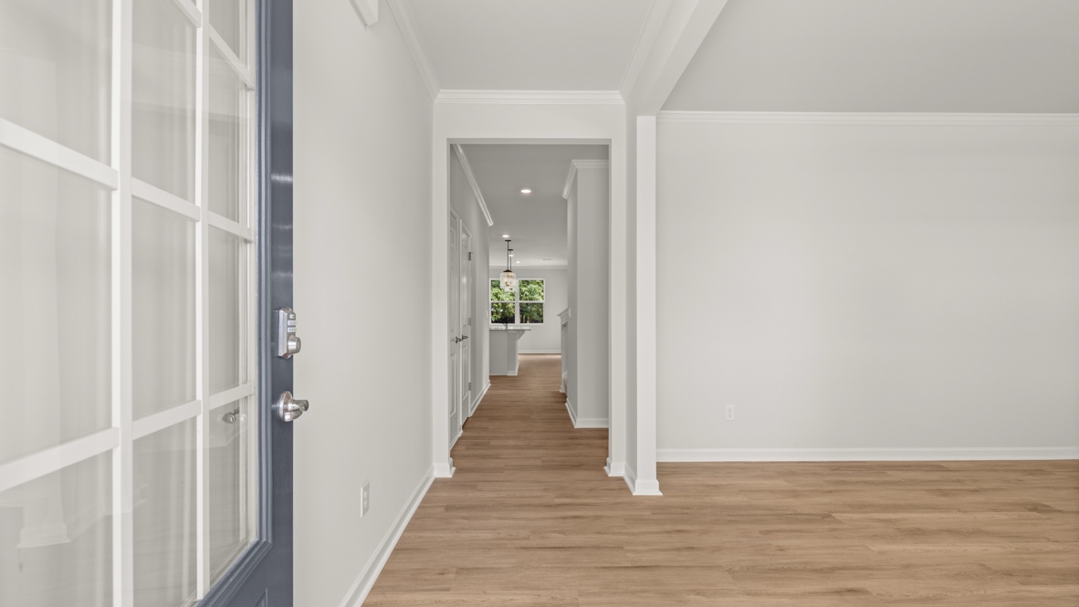Interior entry-way next to flex room