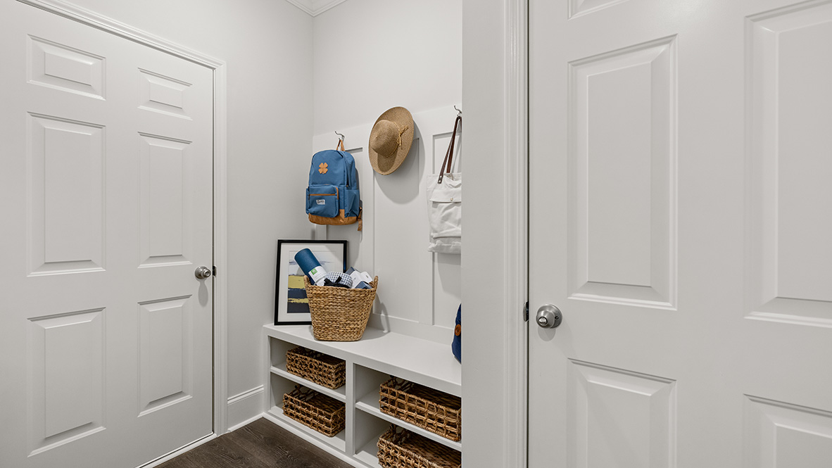 Interior mudroom