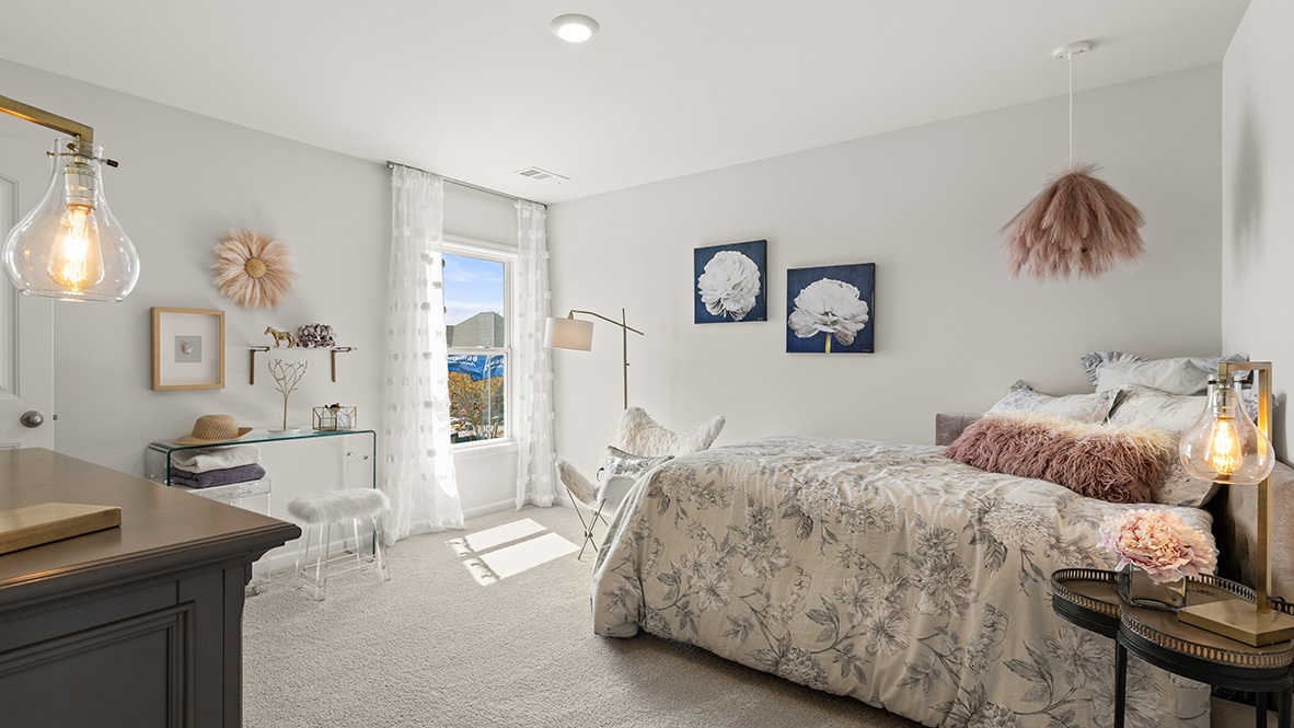 Interior bedroom with window