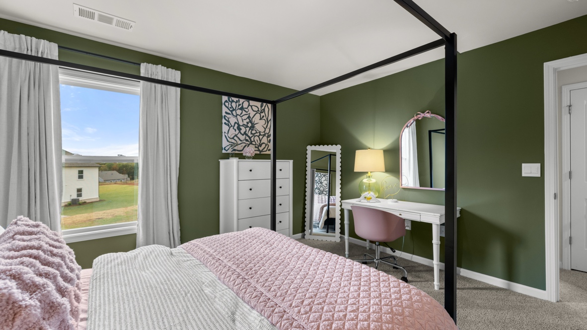 Interior bedroom with window