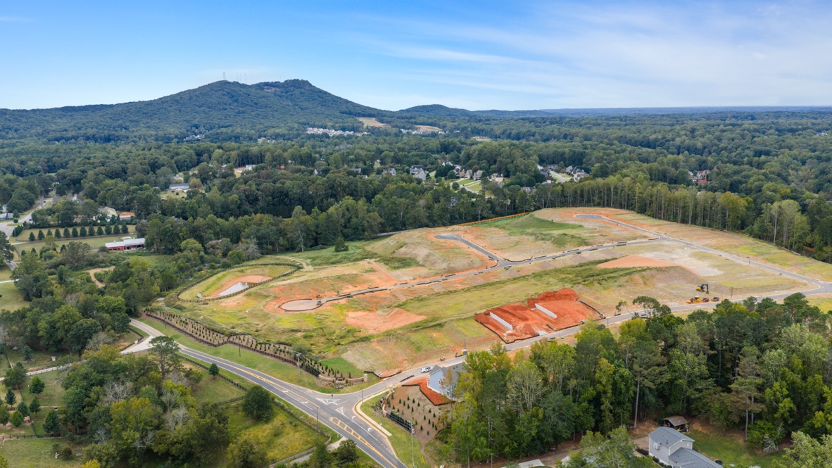 Aerial view of community