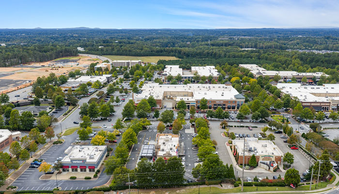 Aerial view of community