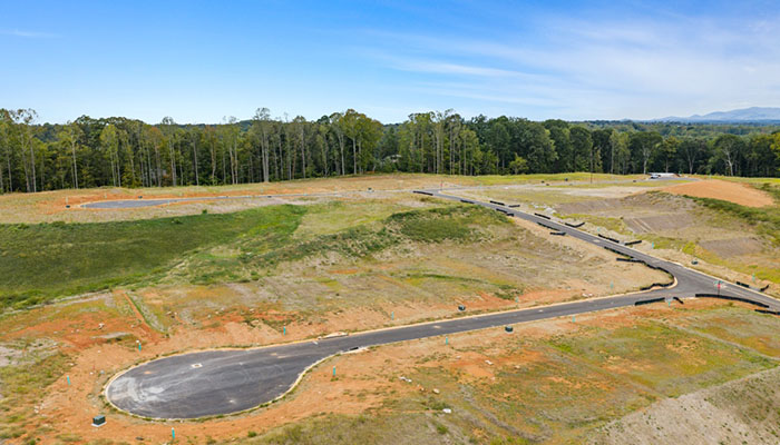 Aerial view of community