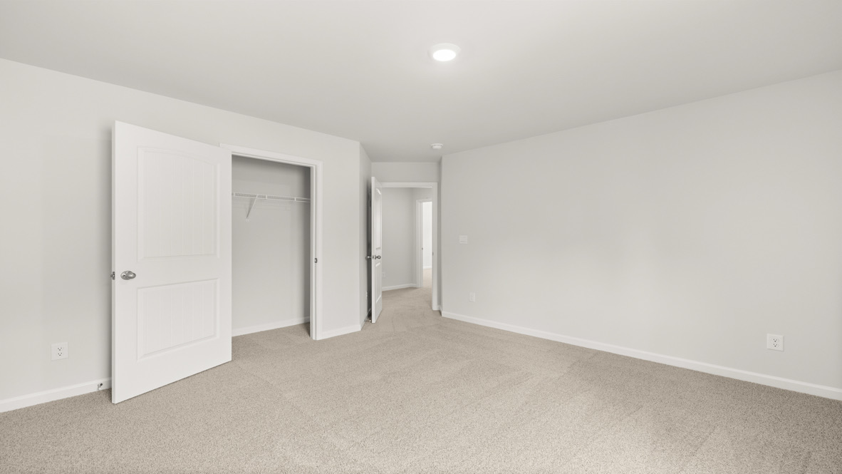 Interior bedroom with closet