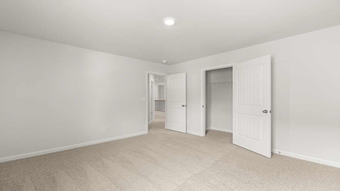 Interior bedroom with closet
