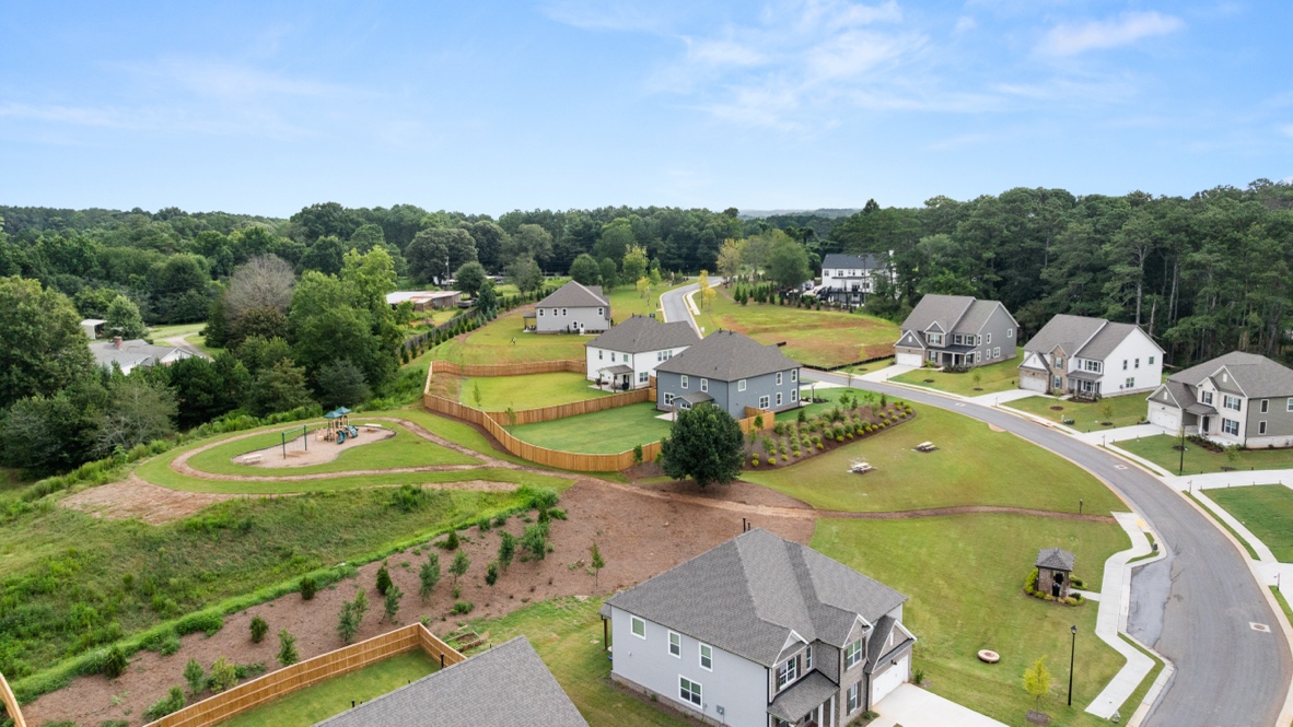 Haven Abbey drone shot over the community