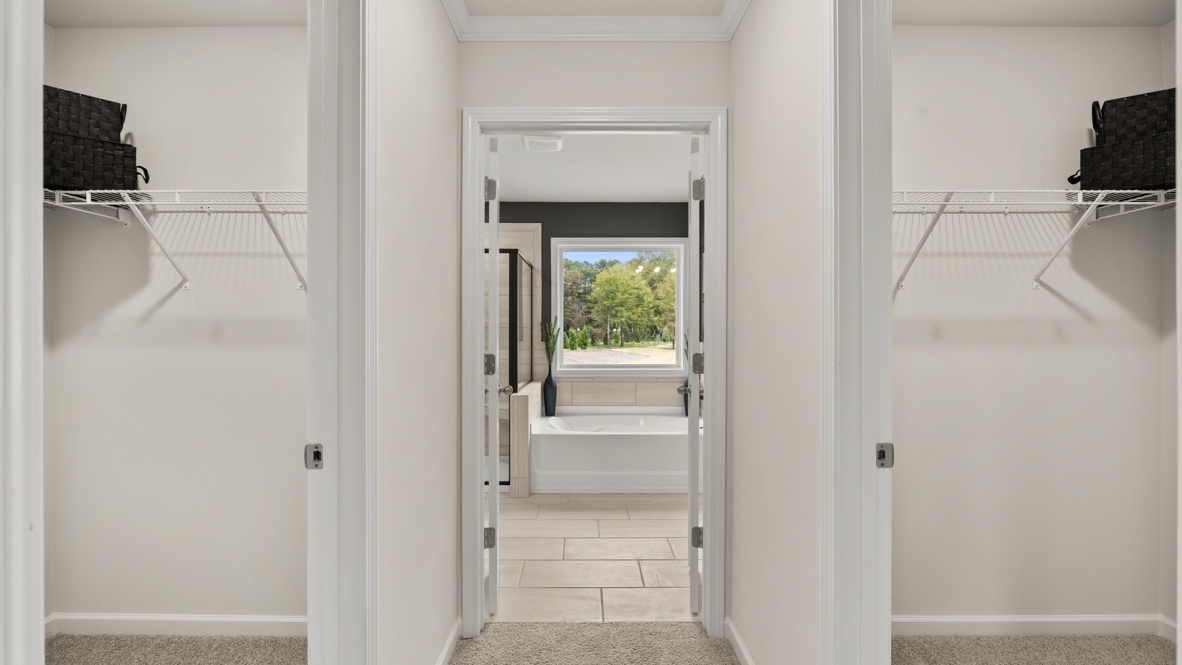 Interior walk-in closet