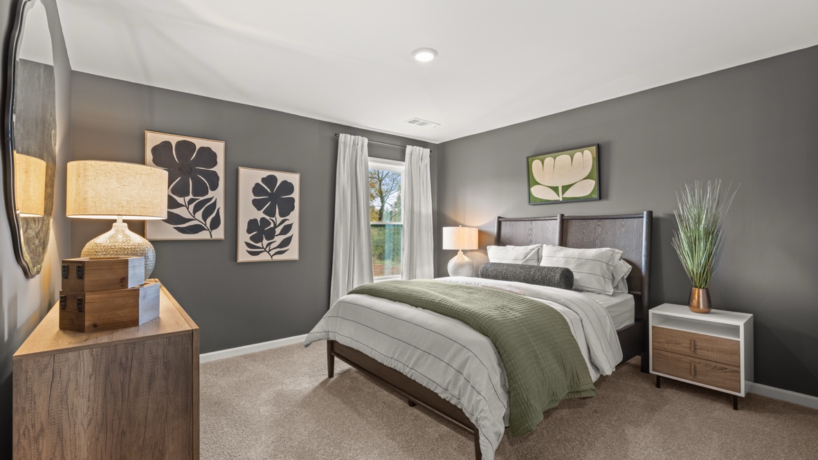 Interior bedroom with window