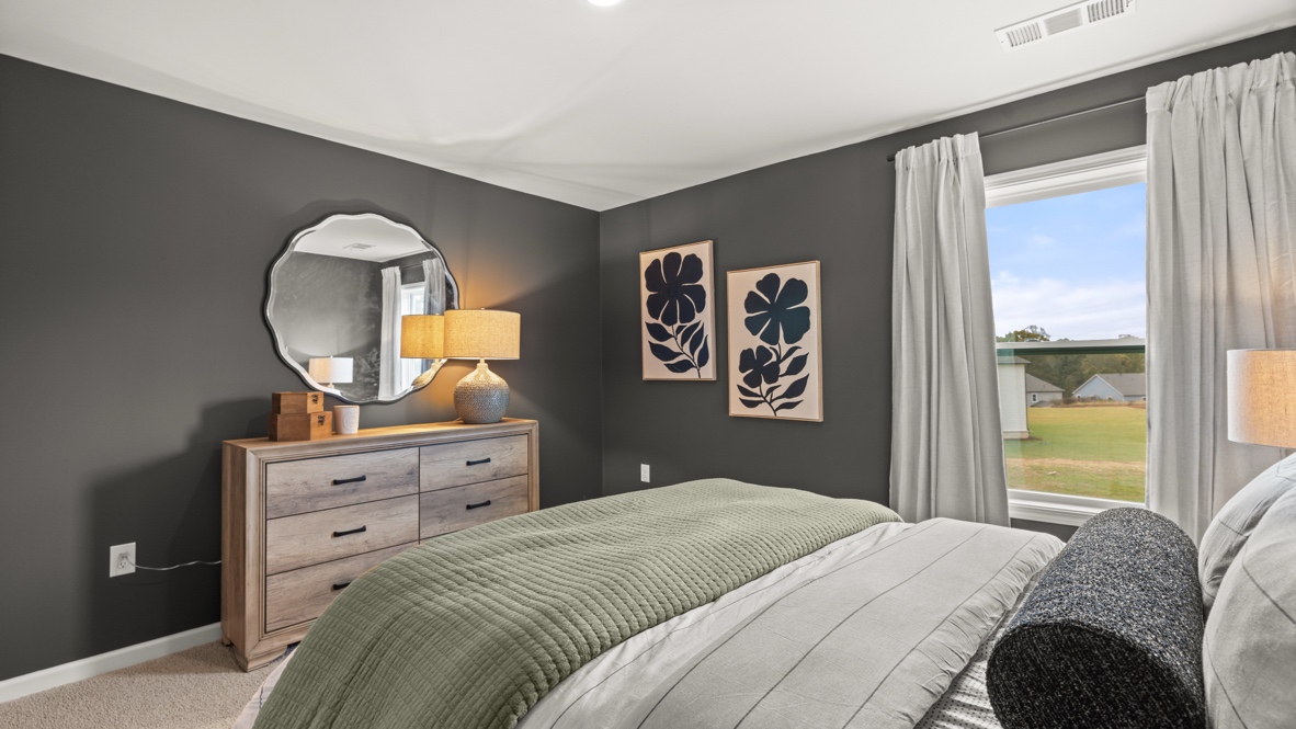 Interior bedroom with window