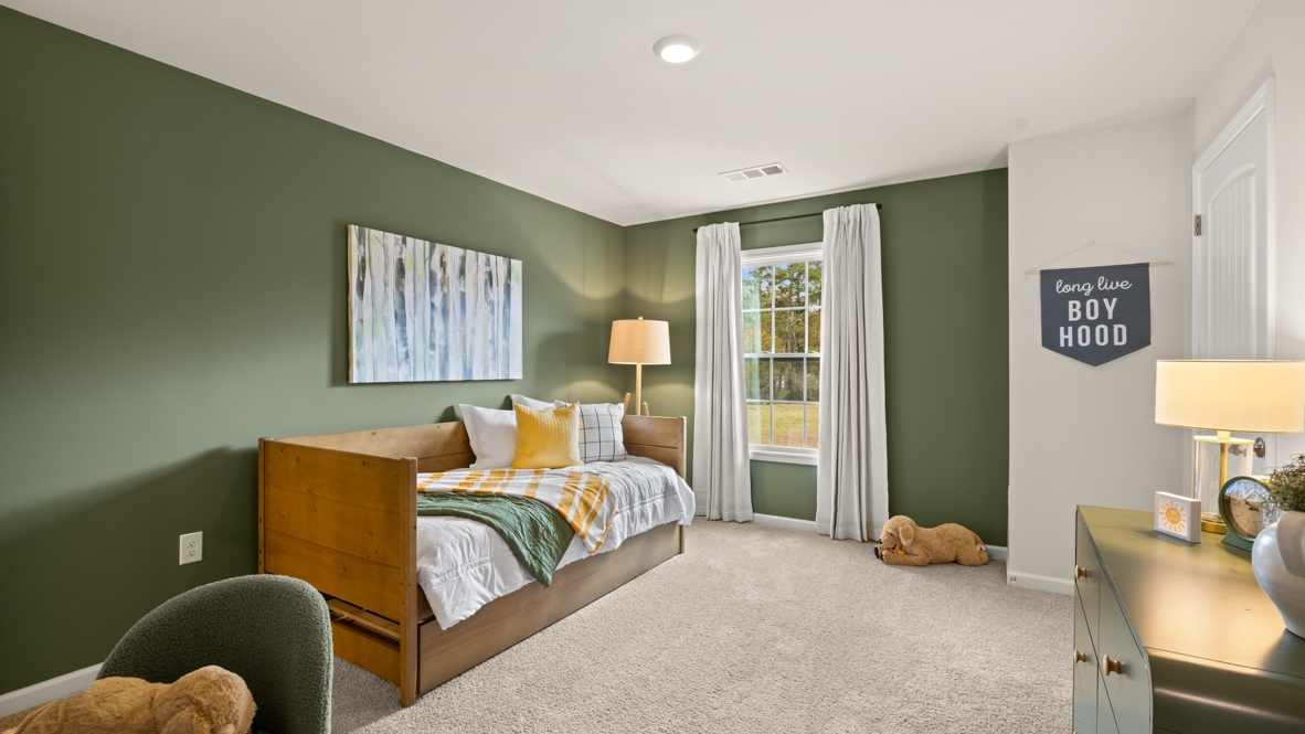 Interior bedroom with window