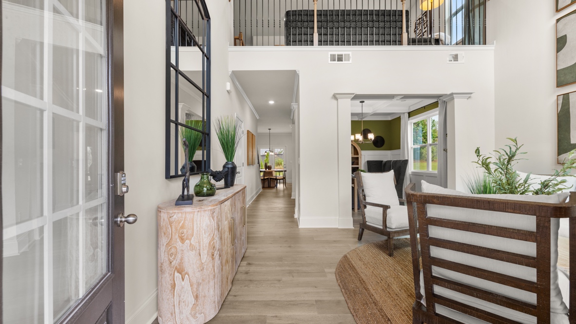 Interior entry-way leading to living area