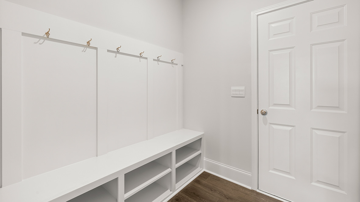 Interior mudroom