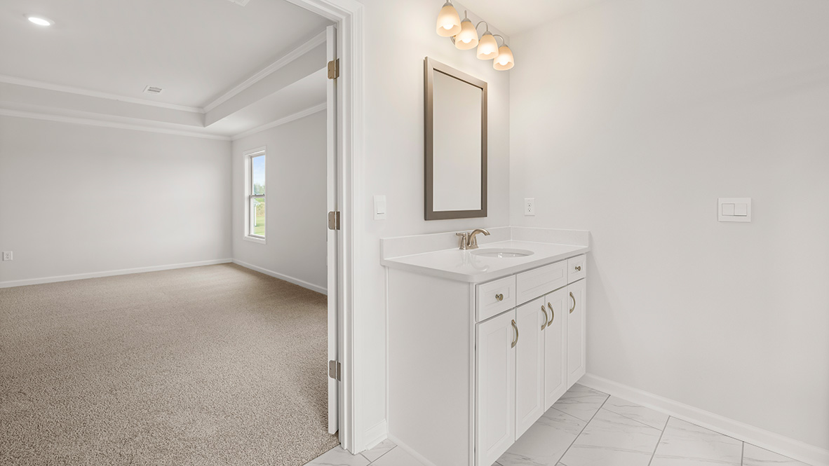 Interior primary bathroom