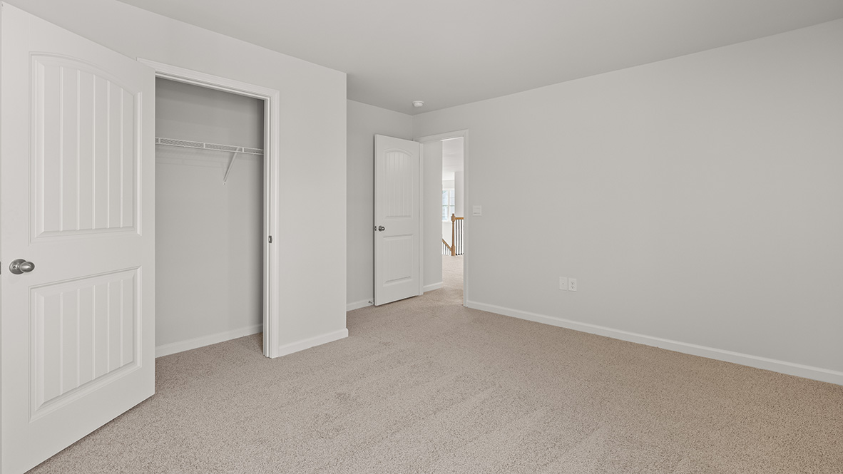 Interior bedroom with closet