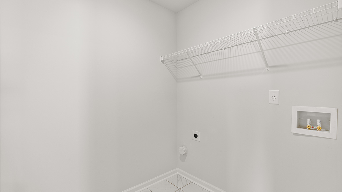 Interior laundry room