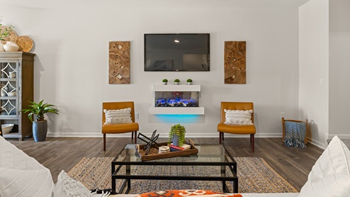 Sudbury Model Living Room at Mountain Park in Dahlonega, Georgia