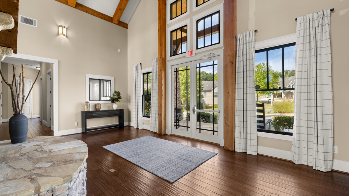 Interior view of community clubhouse