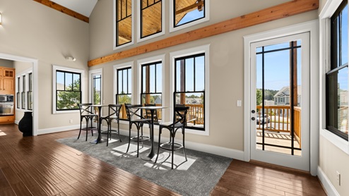 Seating area in community clubhouse