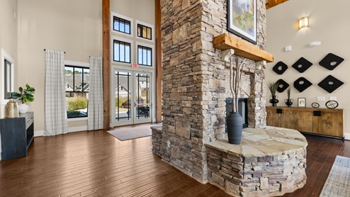 Interior of community clubhouse